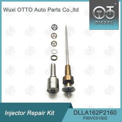 DLLA162P2160 অগ্রভাগ এবং F00VC01502 কন্ট্রোল ভালভ সহ 0445110369/646/647 এর জন্য Bosch ইনজেক্টর মেরামত কিট।