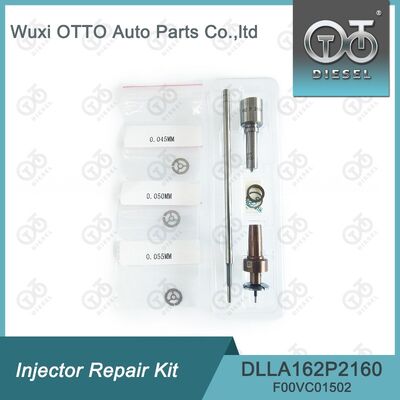 DLLA162P2160 অগ্রভাগ এবং F00VC01502 কন্ট্রোল ভালভ সহ 0445110369/646/647 এর জন্য Bosch ইনজেক্টর মেরামত কিট।